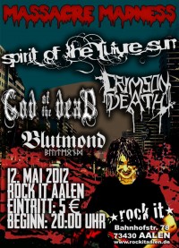 Flyer - Spirit Of The Future Sun + Crimson Death + God Of The Dead + Blutmond