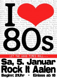 Flyer - I Love 80s