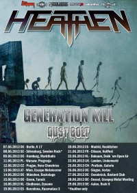 Flyer - HEATHEN + Generation Kill + Dust Bolt