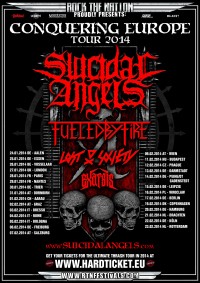 Flyer - Suicidal Angels + Fueled By Fire + Lost Society + Exarsis