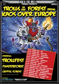 Flyer - Trollfest + Finsterforst + Cryptic Forest