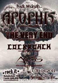 Flyer - Apophis + The Very End + Cockroach + Anubis