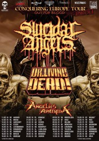Flyer - Suicidal Angels + Dr. Living Dead! + Angelus Apatrida