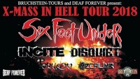 Flyer - Six Feet Under - XMAS IN HELL - Tour 2018