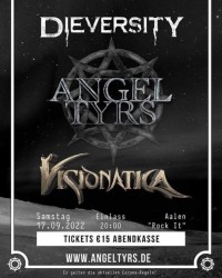 Flyer - Metal Night  Angel Tyrs - DIEVERSITY - VISIONATICA