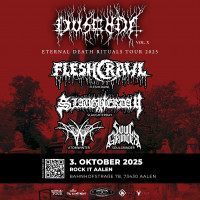 Flyer - Düschda vol. X mit Fleshcrawl, Slaughterday, Atomwinter und Soulgrinder